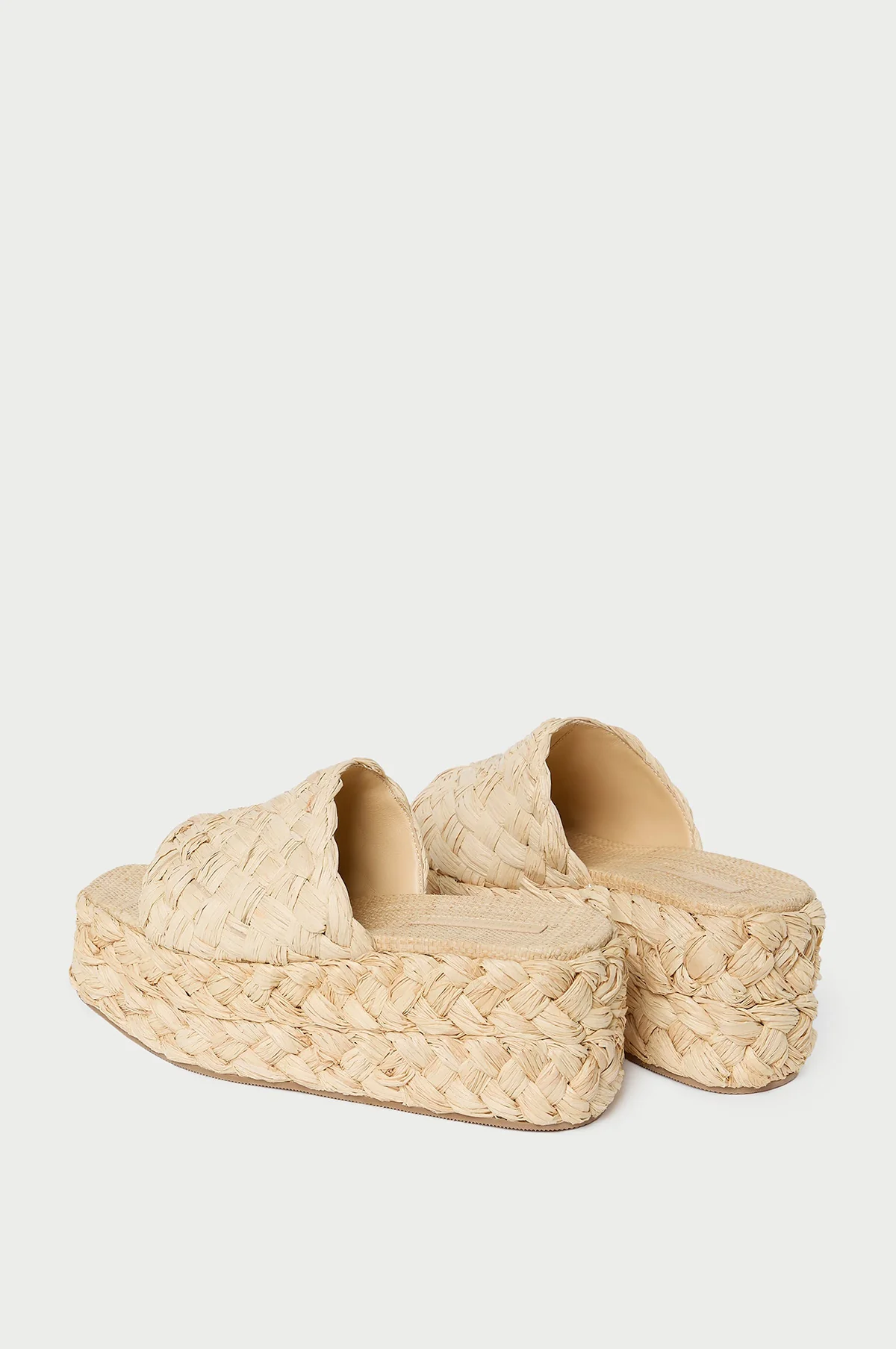 Aaron Platform Raffia Mule Natural - Image 3