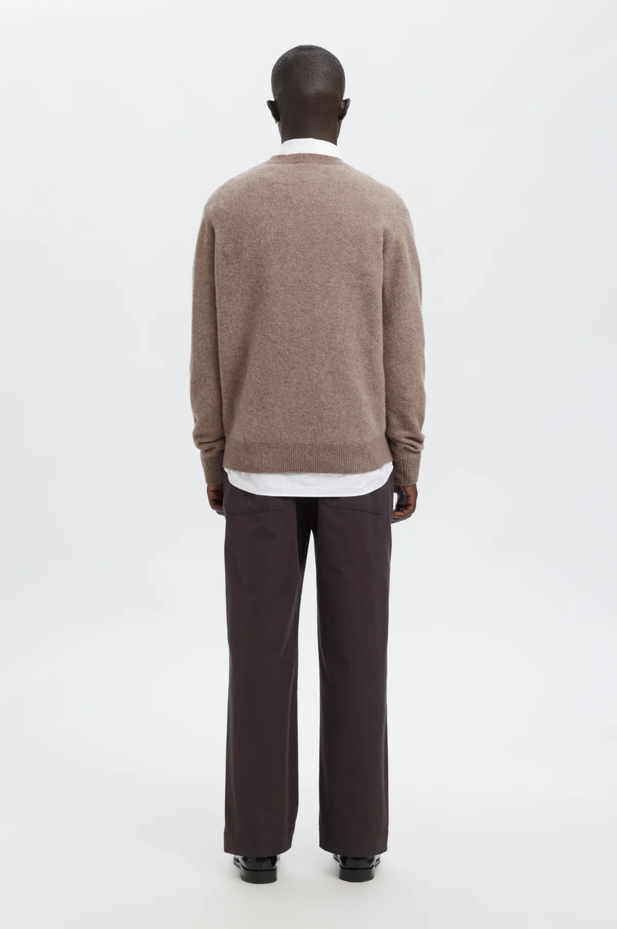 Anrragi LS Knit Wool Crew Neck Dark Earth - Image 6
