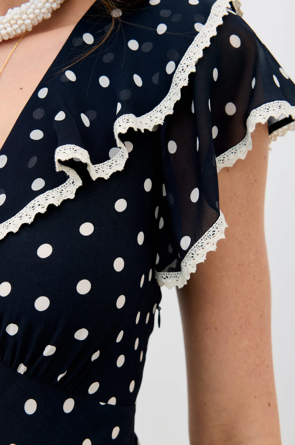 Bethea Dress Layla Dot Navy - Image 3