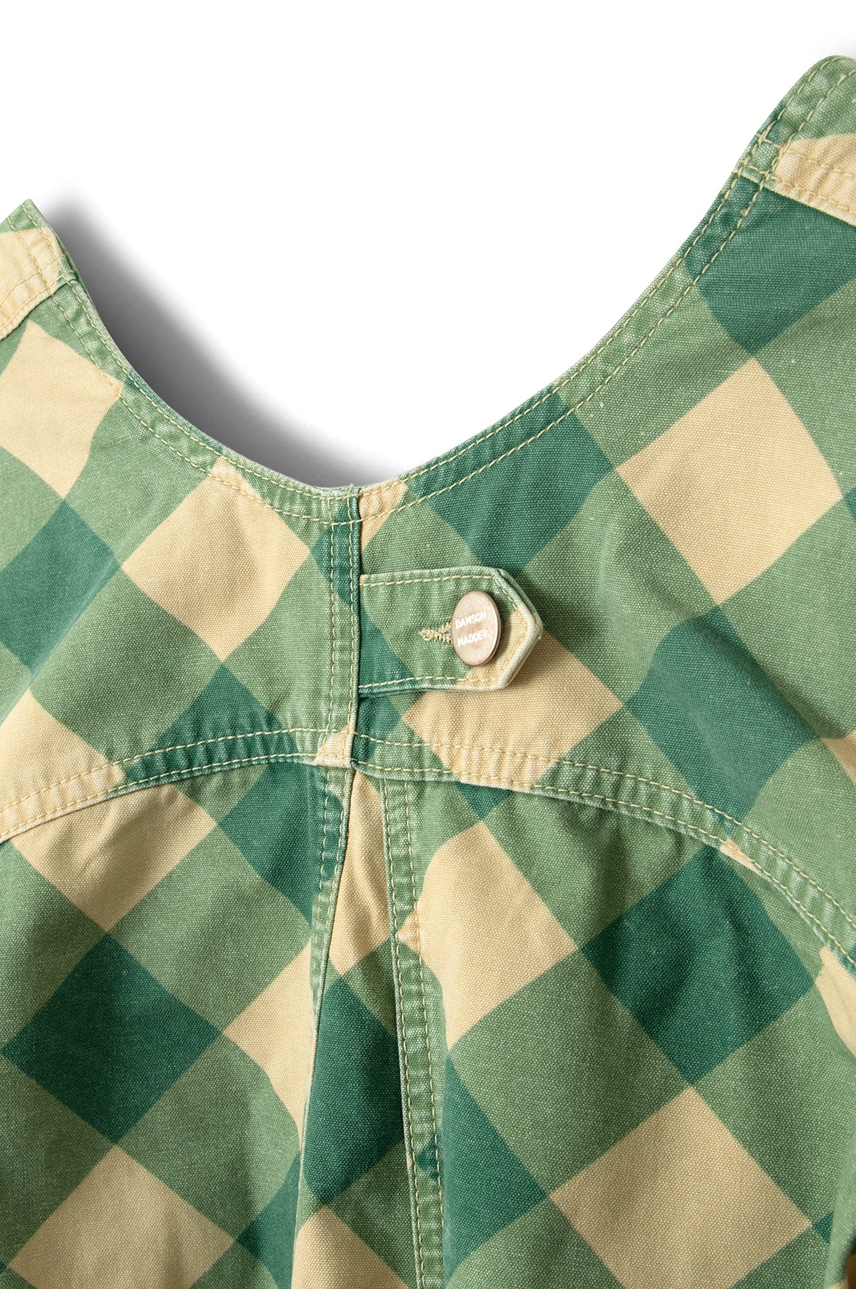 Bridget Mini Dress Green Butter Gingham - Image 11