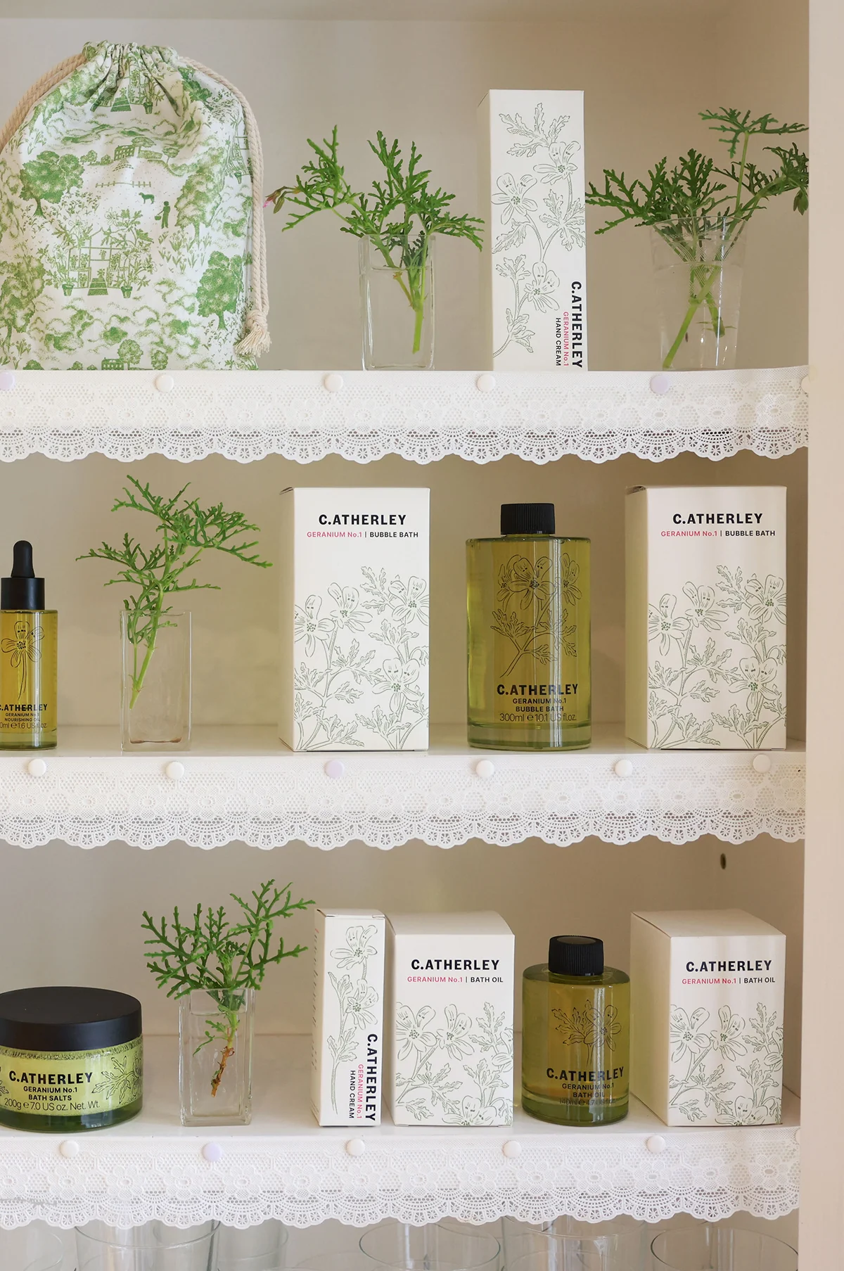Geranium No.01 Bath Oil 140ml - Image 3