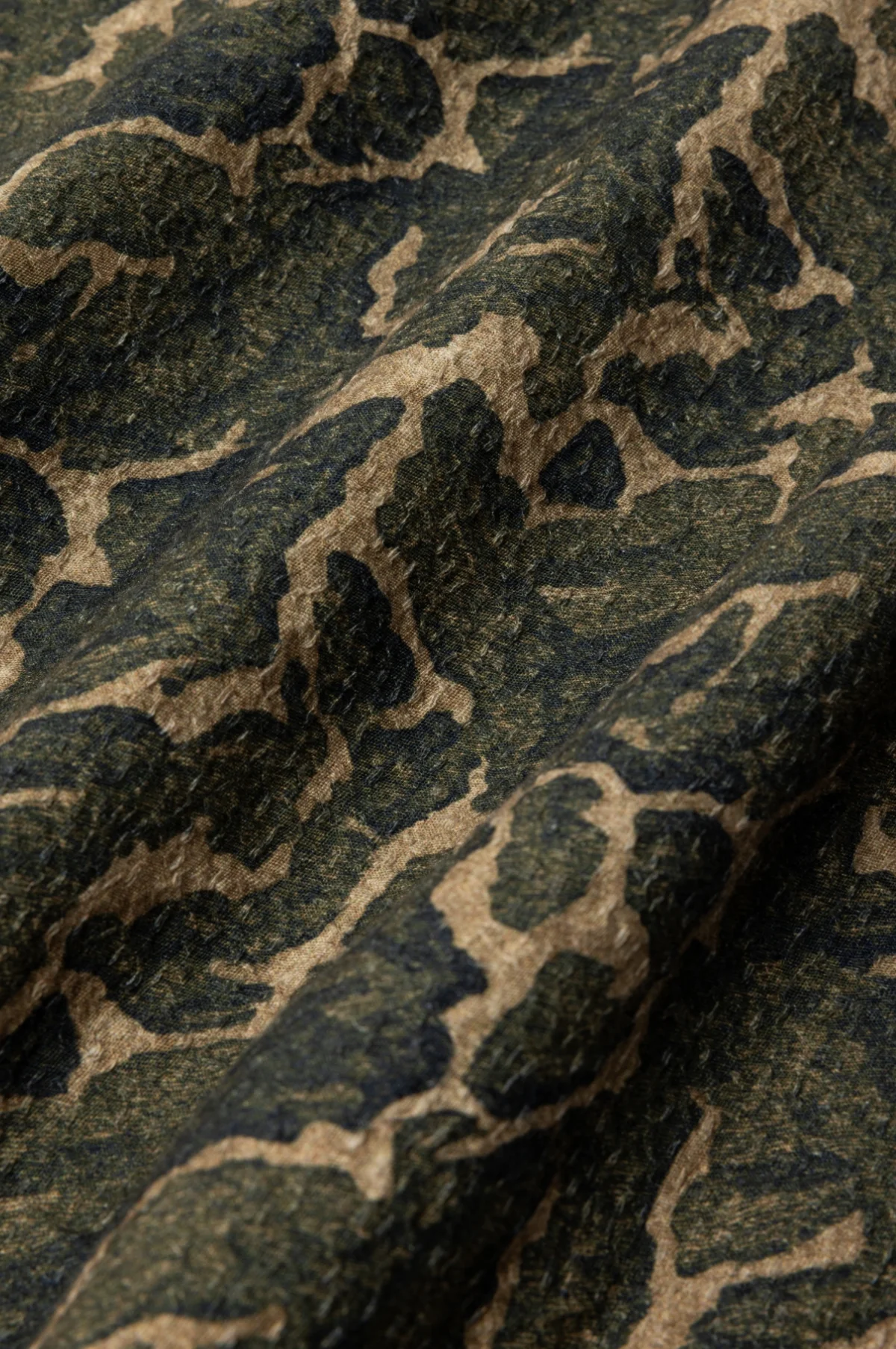 Crammond Shirt Olive Landscape Print - Image 3