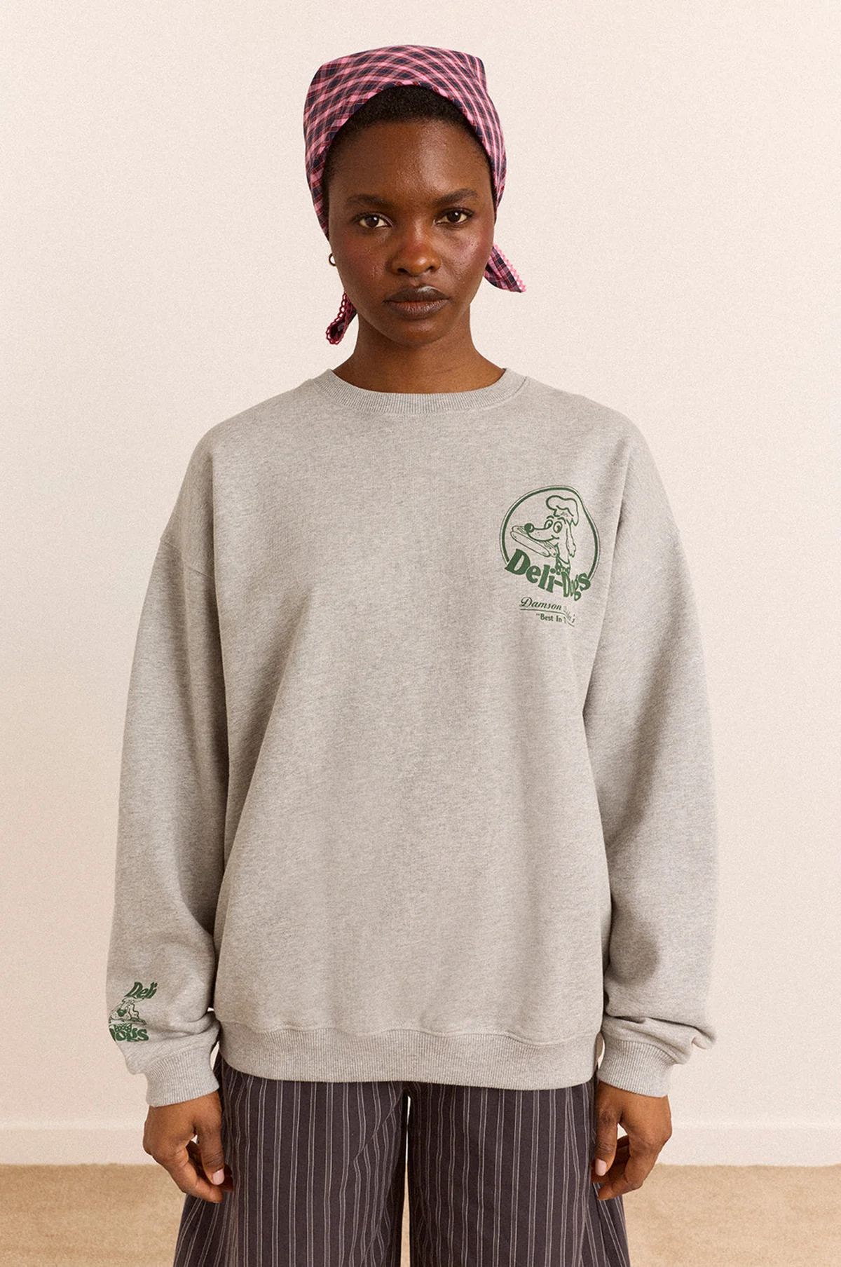 Deli Dog Sweatshirt Grey Marl - Image 3