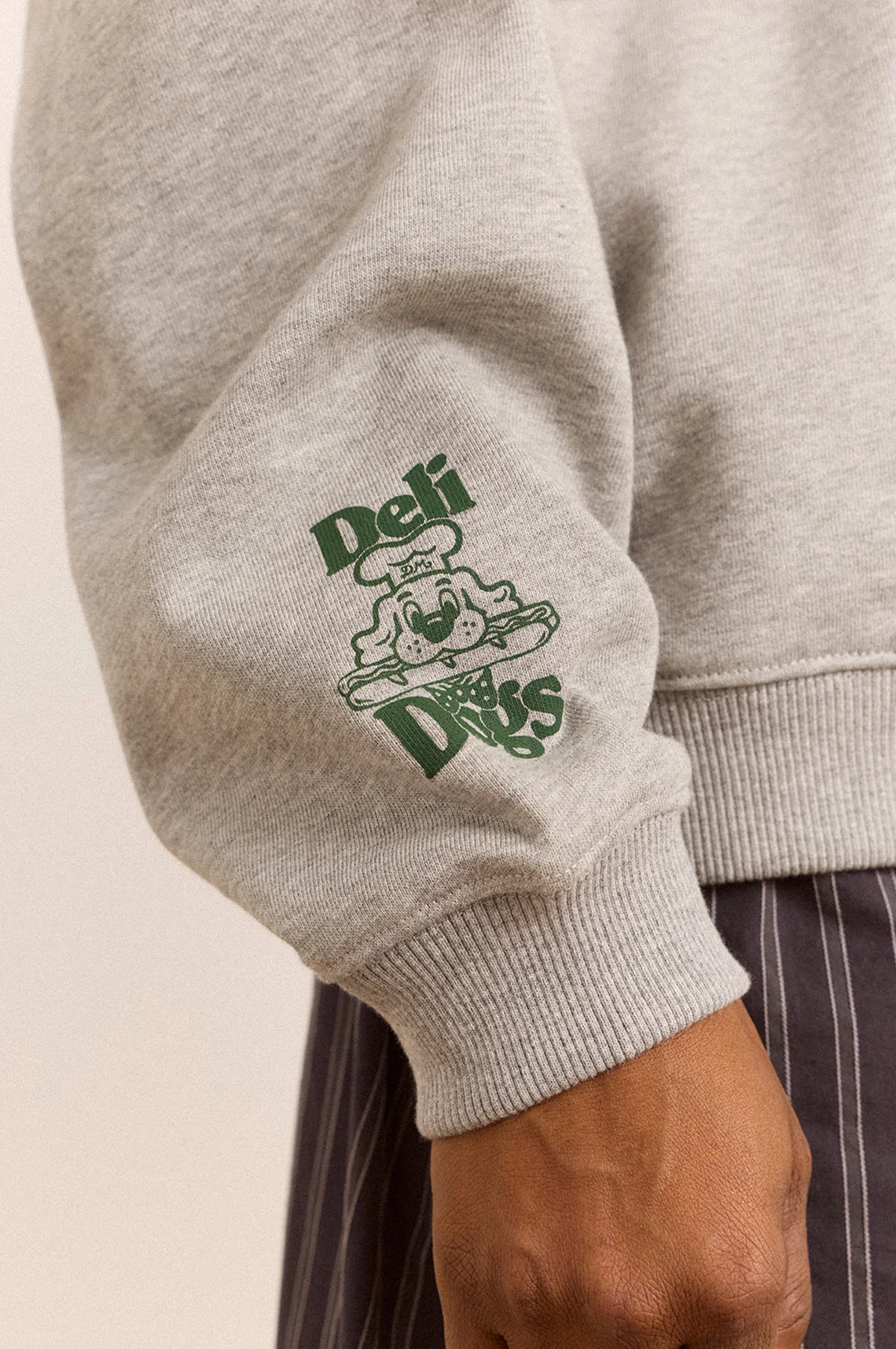 Deli Dog Sweatshirt Grey Marl - Image 5