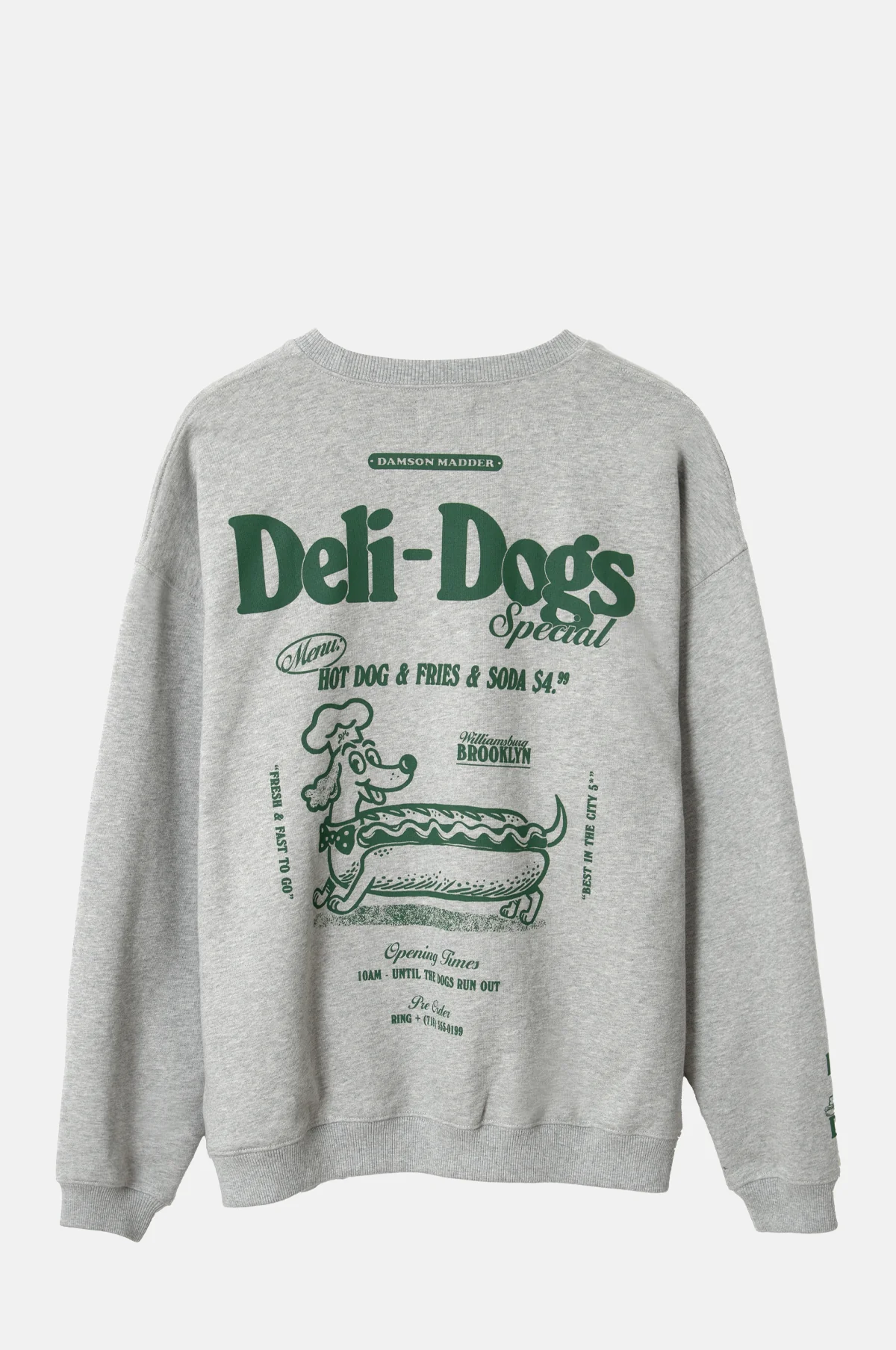 Deli Dog Sweatshirt Grey Marl - Image 6