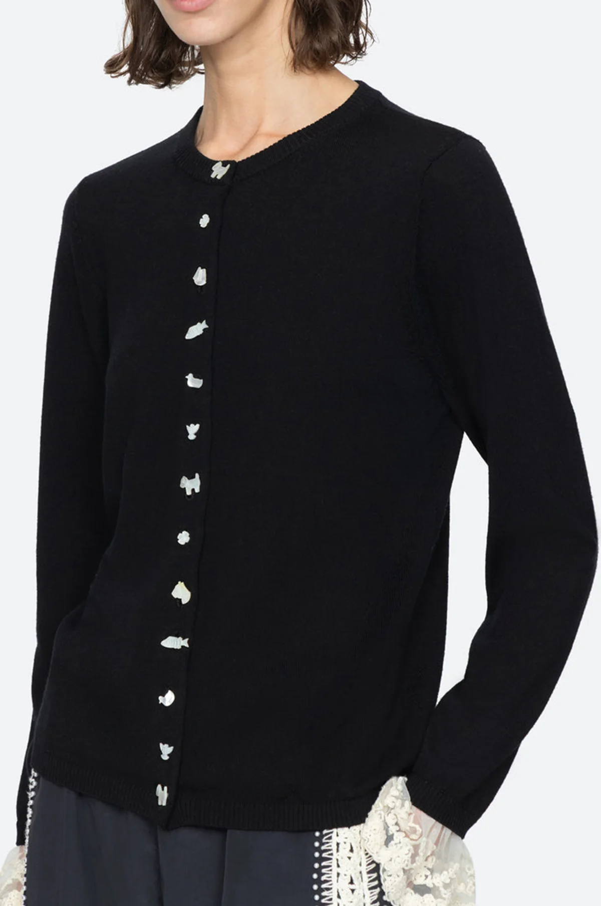 Diane Knit Cardigan Black - Image 3