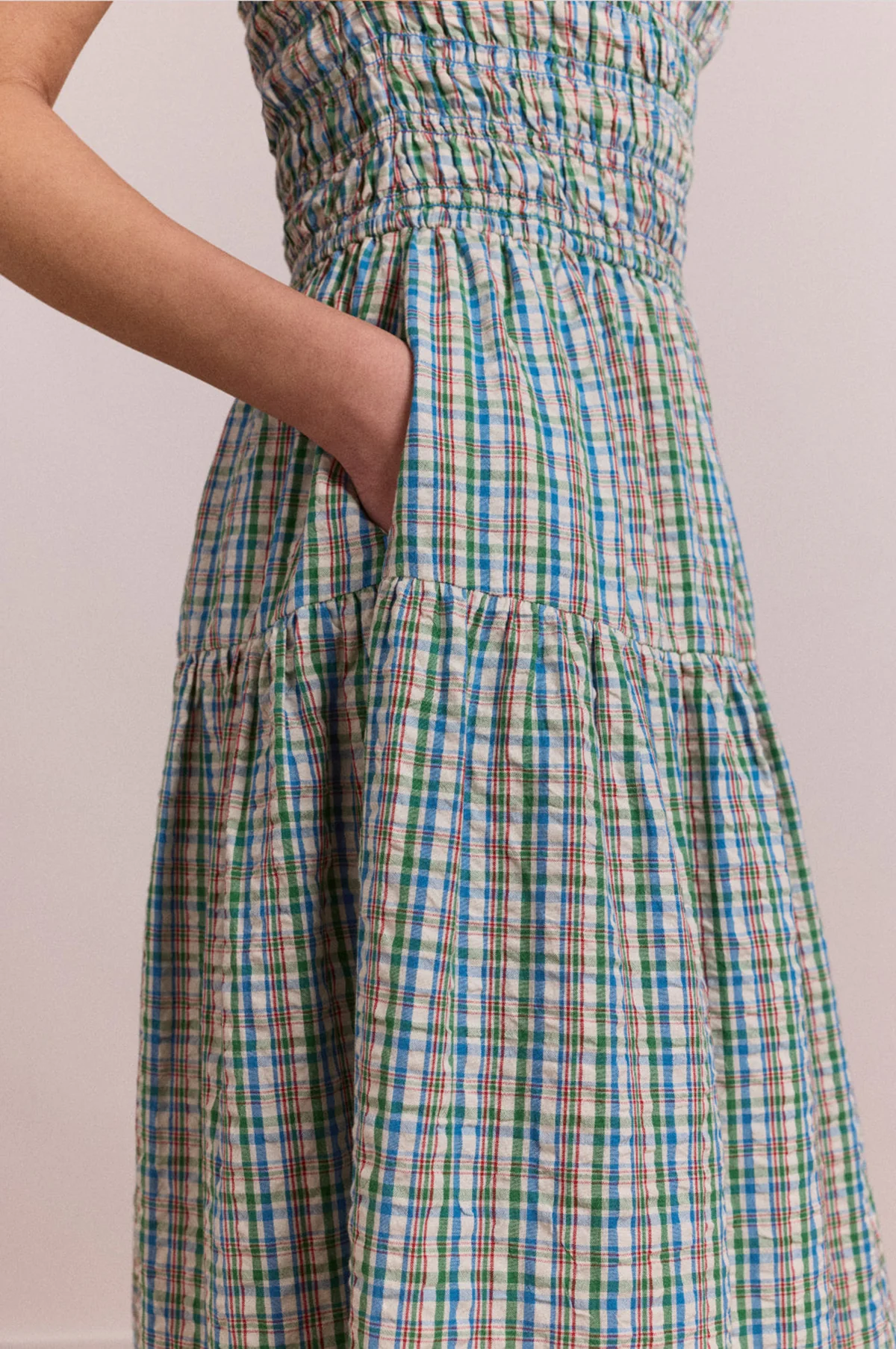 Ebba Midi Dress Picnic Check - Image 4