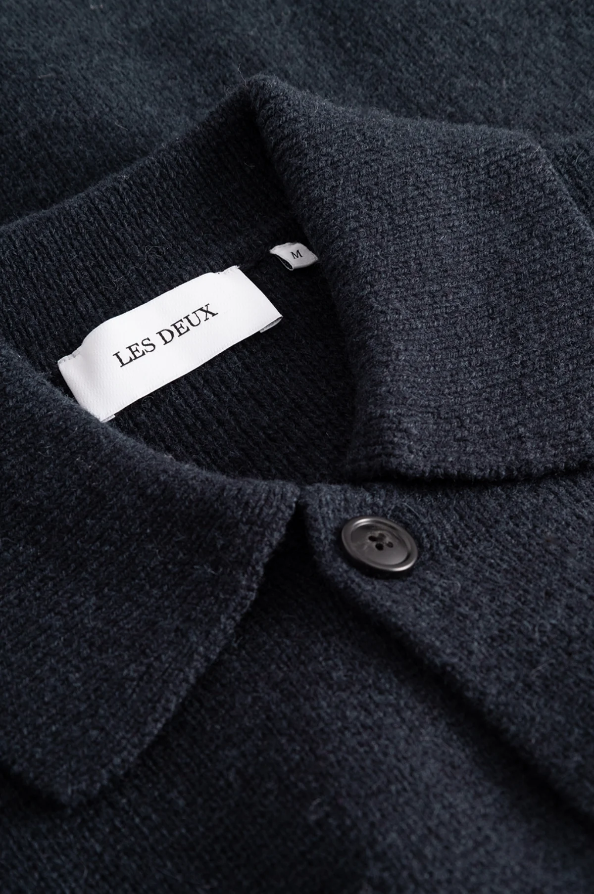 Fischer Milano Knit Overshirt Dark Navy - Image 4