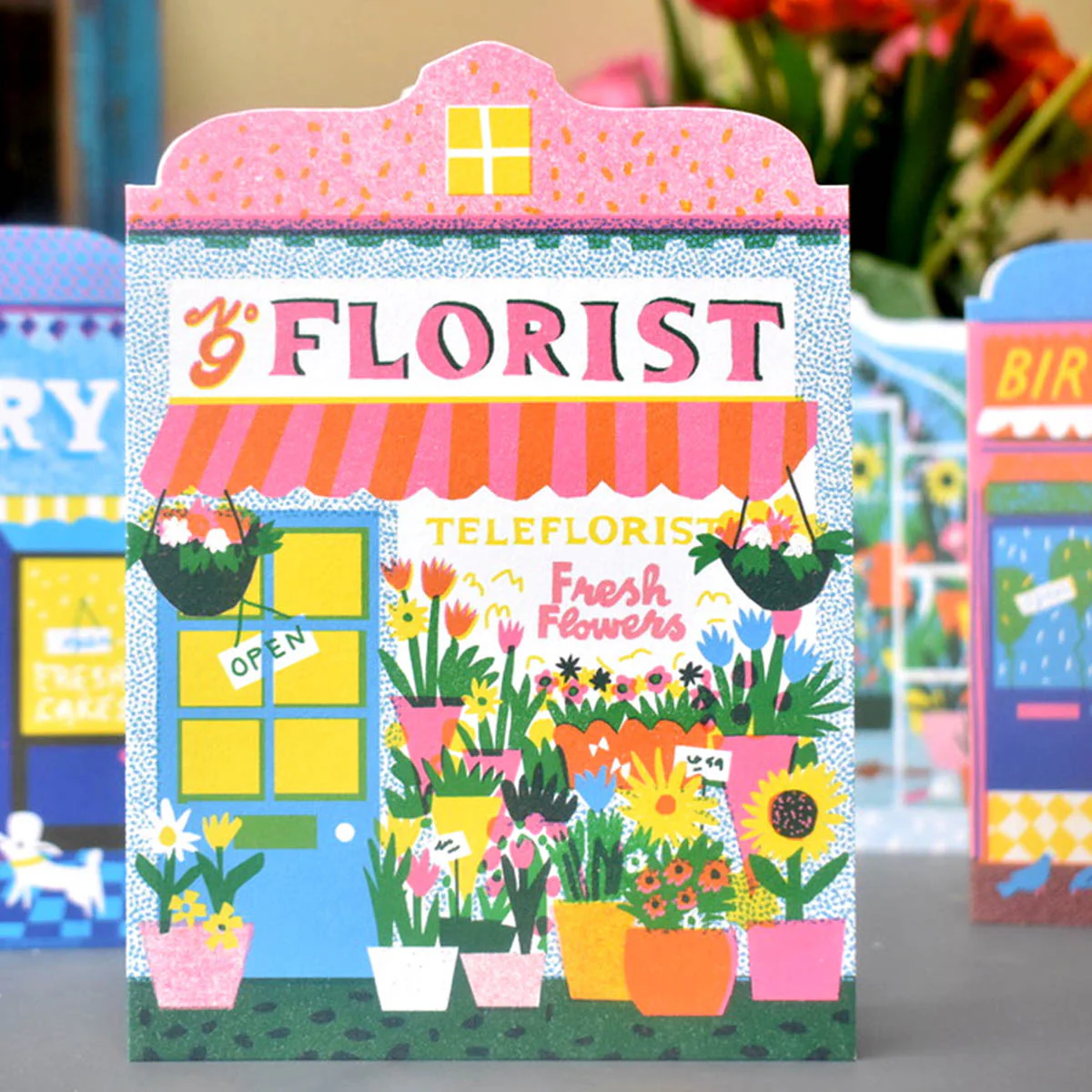 Florist Shop Die Cut Card - Image 2