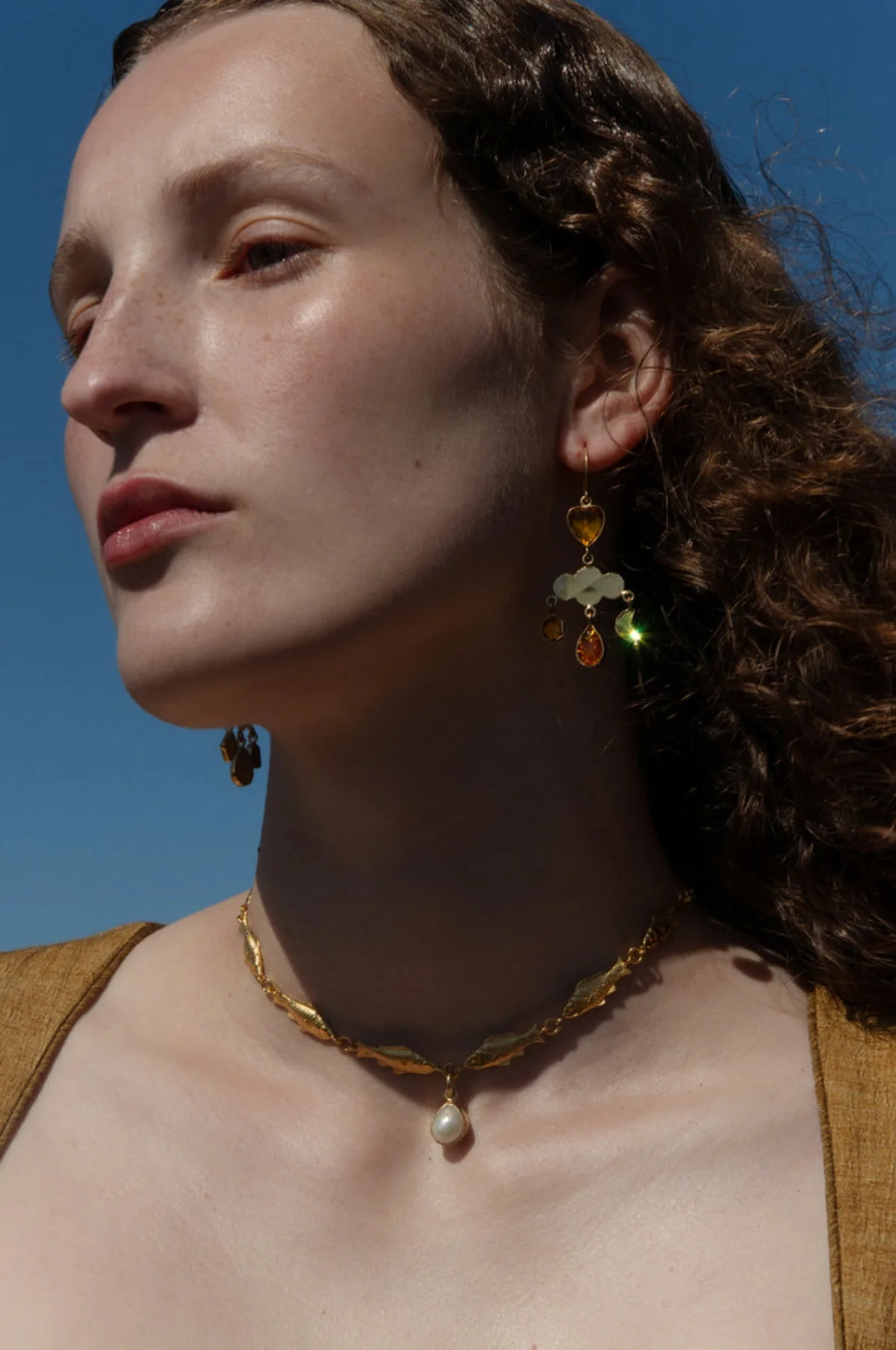 Girandole Amber Earrings - Image 3