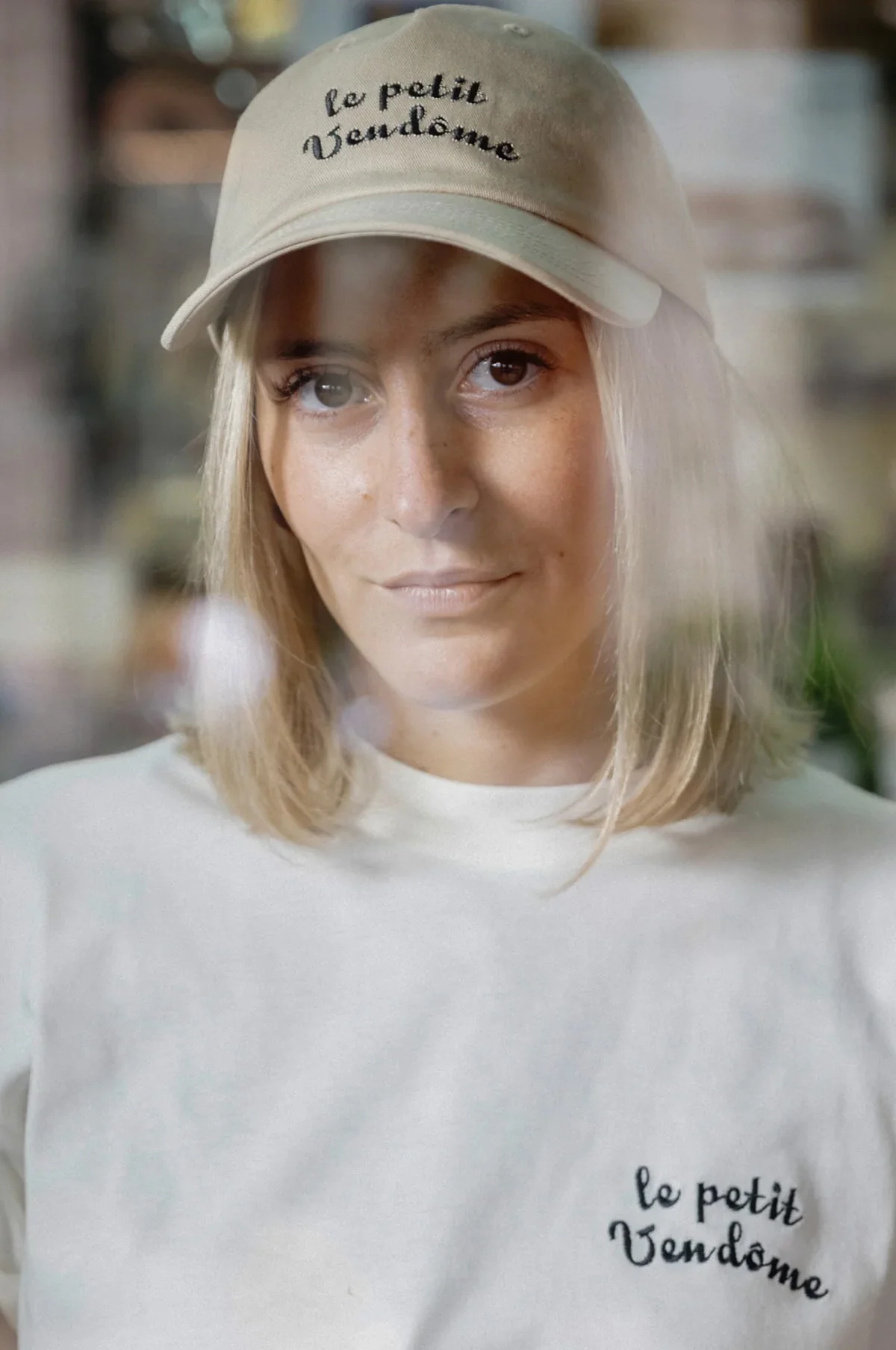 Le Petit Vendome Beige Hat - Image 3