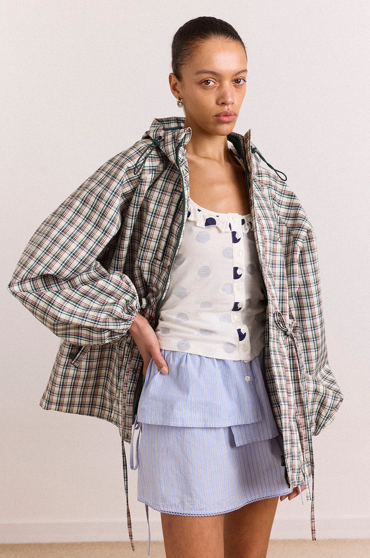 Liu Raincoat Elderberry Check - Image 5