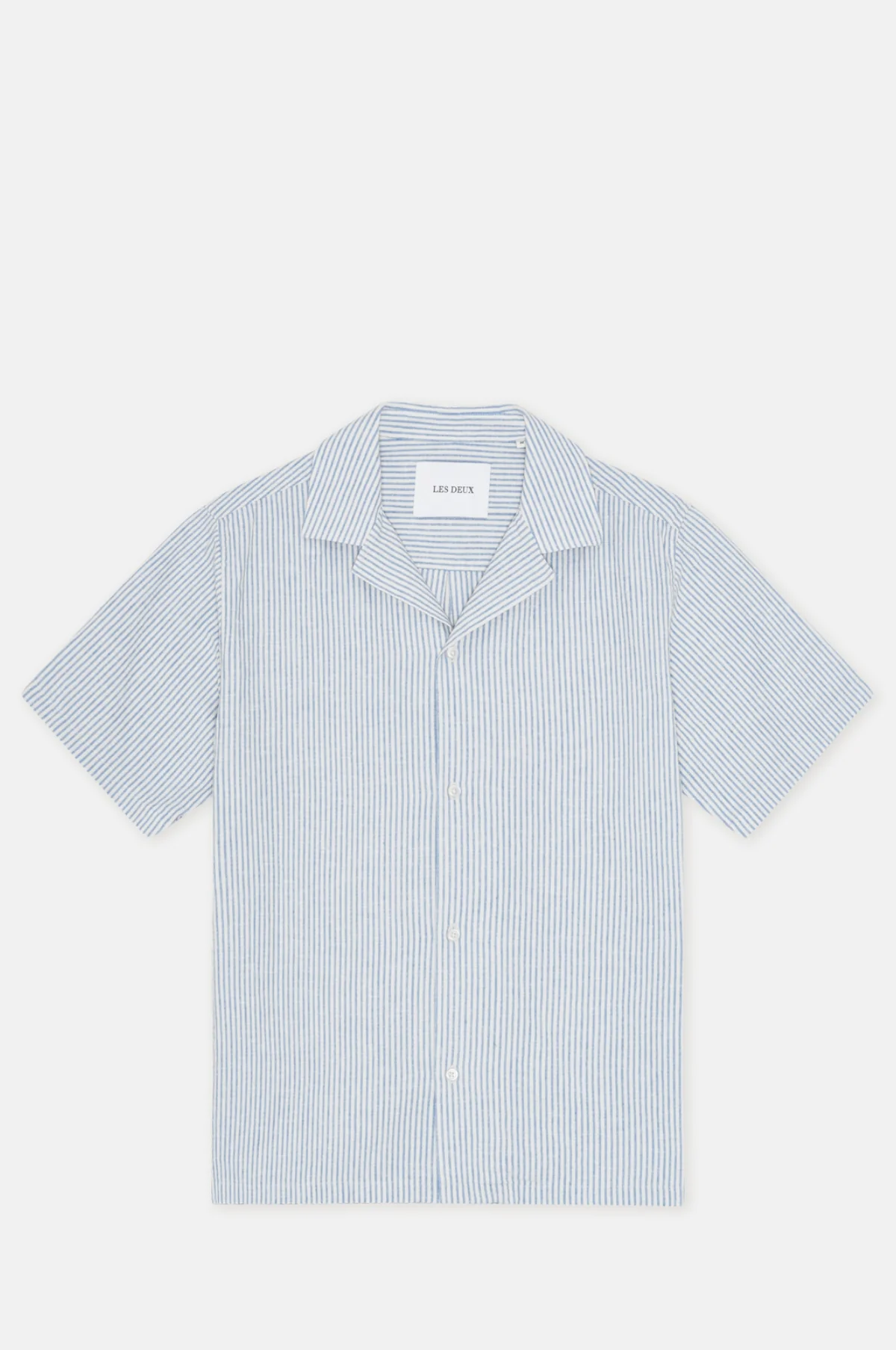 Lukas Stripe Cotton Linen SS Shirt Allure