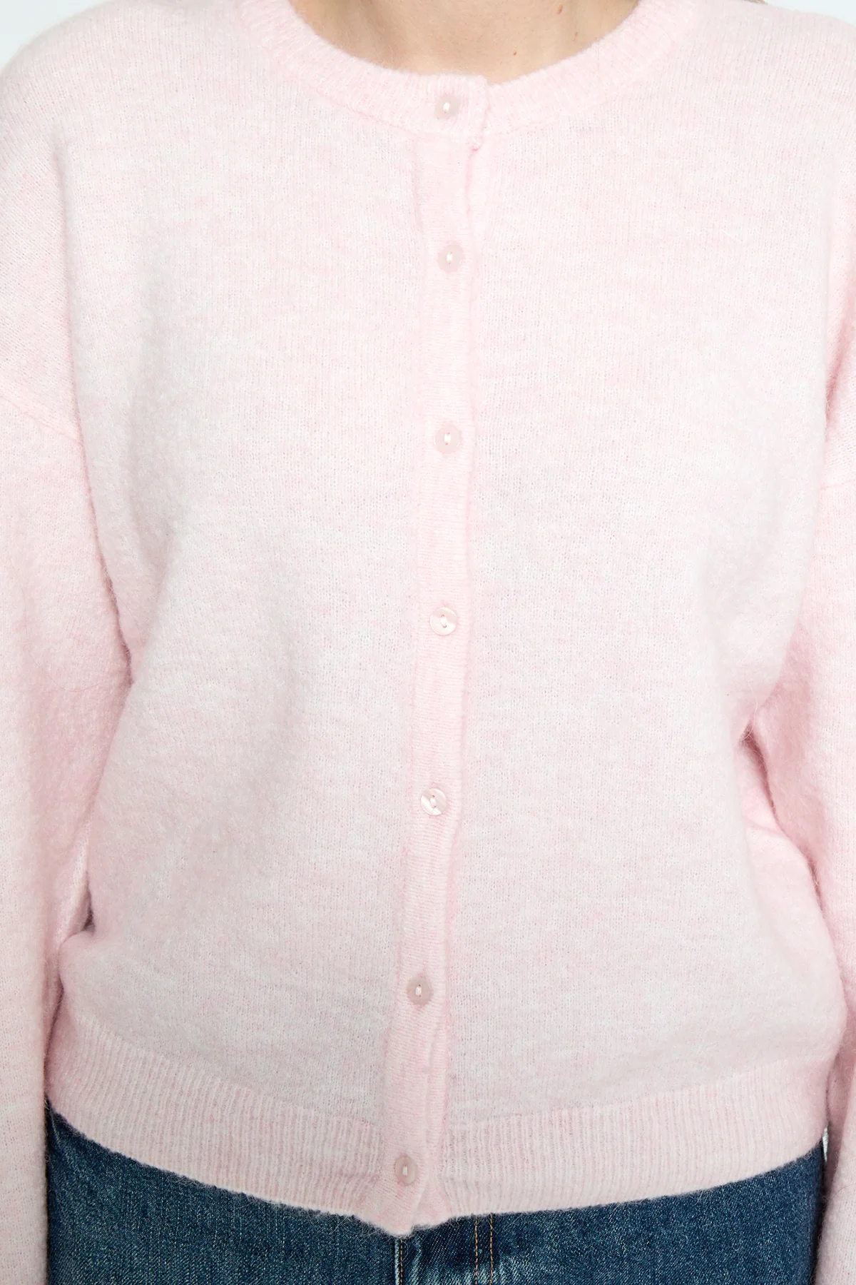 Marina Knit Cardigan Cherry Blossom Melange - Image 3