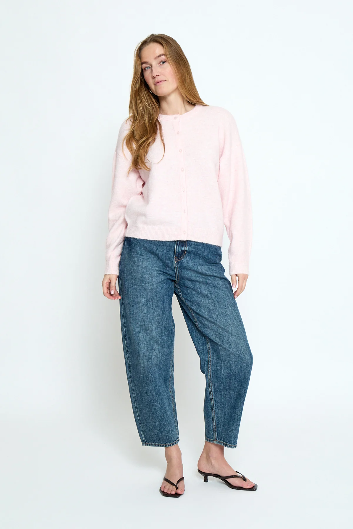 Marina Knit Cardigan Cherry Blossom Melange - Image 4