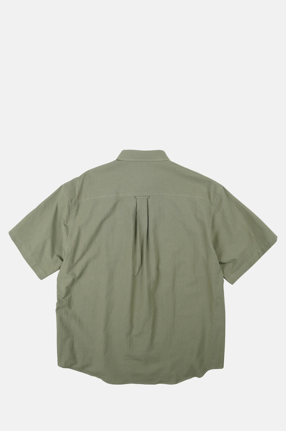 OG Dobby Weave Seersucker Half Shirt Olive - Image 2