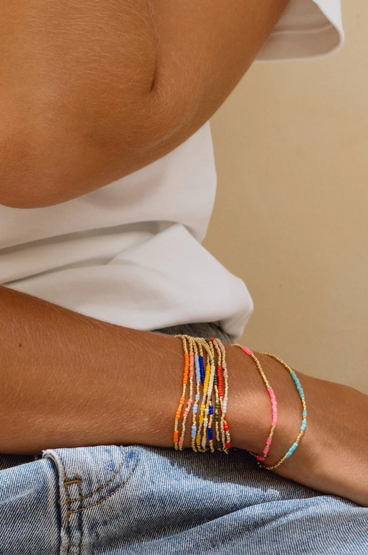 Red Asymmetric Bracelet - Image 4