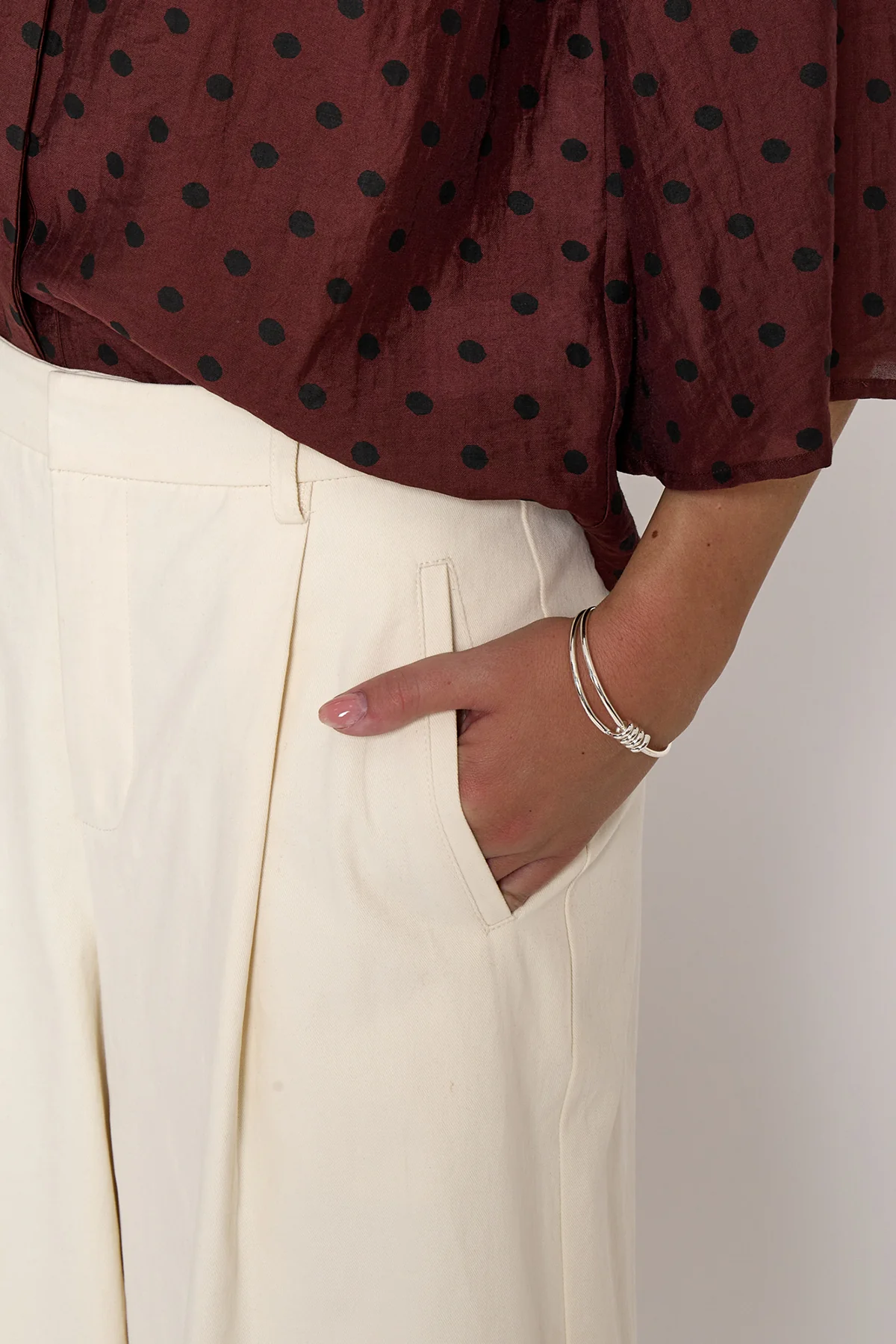 Rienne Mid Waist Pant Sand Gray - Image 7