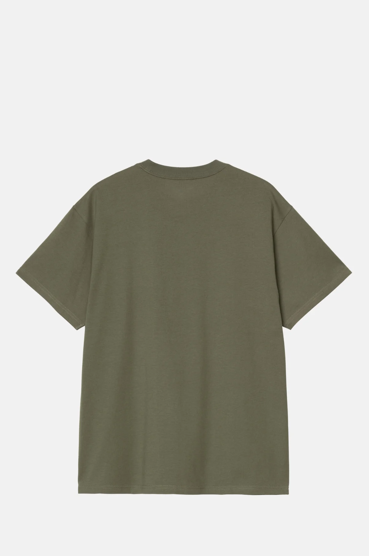 S/S Script Embroidery T-Shirt Leaf/White - Image 2