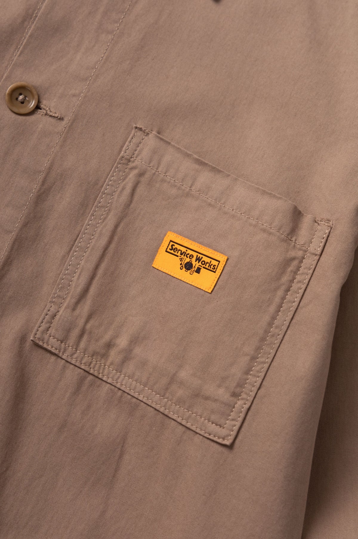 Twill Chore Shirt Mushroom - Image 5
