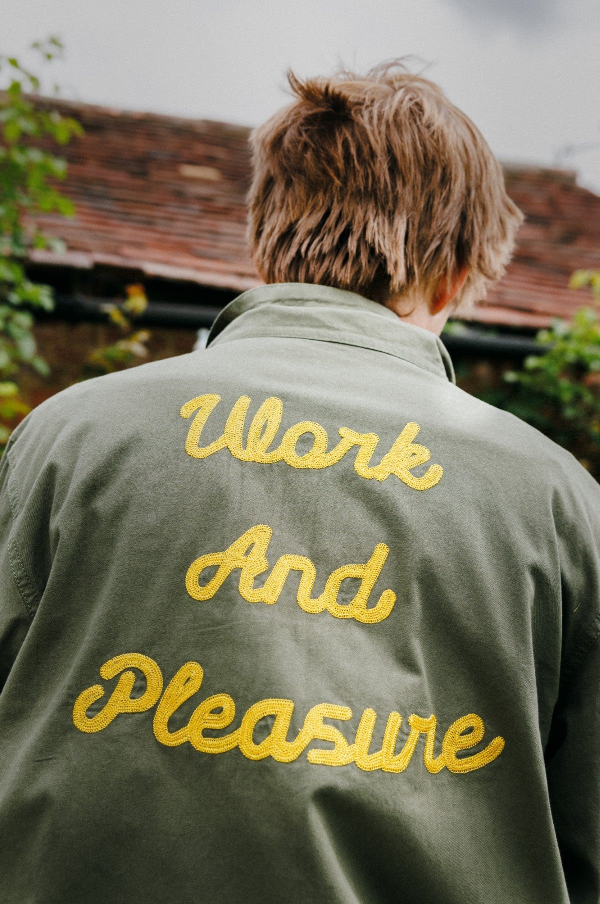 Twill Work Jacket Olive - Image 2